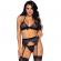 Leg Avenue Three Pieces Set Top, Garter Belt and G-String