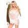 Penthouse Lip Smacker Babydoll - White