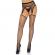 Leg Avenue Industrial Net Stockings With O Ring Attached Garter Belt One Size