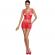 Passion Woman BS090 Bodystocking - Red One Size