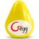 Gvibe Textured and Reusable Egg - Yellow