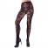 Cottelli Legwear Lacey Tights Black UK Size 8-12