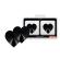 Coquette Chic Desire Nipple Covers - Black Hearts