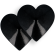 Coquette Chic Desire Nipple Covers - Black Hearts