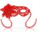 Ohmama Masks Lace Eyemask and Flower - Red