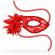 Ohmama Masks Lace Eyemask and Flower - Red