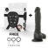 Cock Miller Harness + Silicone Density Articulable Cocksil - Black 18 CM