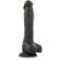 Cock Miller Harness + Silicone Density Articulable Cocksil - Black 18 CM