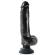 King Cock 23 CM Vibrating Cock With Balls Black