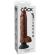 King Cock 25.5 CM Vibrating Cock With Balls Brown