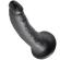 King Cock 7\" Cock Black 17.8 CM