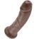 King Cock 8\" Cock Brown 20.3 CM