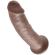 King Cock 9\" Cock Brown 22.9 CM