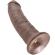 King Cock 9\" Cock Brown 22.9 CM