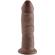 King Cock 9\" Cock Brown 22.9 CM