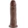 King Cock 10\" Cock Brown 25.4 CM