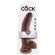 King Cock 9\" Cock Brown With Balls 22.9 CM