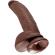 King Cock 9\" Cock Brown With Balls 22.9 CM