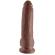 King Cock 9\" Cock Brown With Balls 22.9 CM