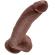 King Cock 9\" Cock Brown With Balls 22.9 CM