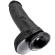 King Cock 10\" Cock Black With Balls 25.4 CM