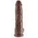 King Cock 10\" Cock Brown With Balls 25.4 CM