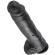 King Cock 11\" Cock Black With Balls 28 CM