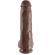 King Cock 11\" Cock Brown With Balls 28 CM