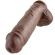 King Cock 11\" Cock Brown With Balls 28 CM