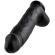 King Cock 12\" Cock Black With Balls 30.48  CM