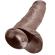 King Cock 12\" Cock Brown With Balls 30.48  CM