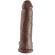 King Cock 12\" Cock Brown With Balls 30.48  CM