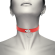 Coquette Hand Crafted Choker Fetish - Red