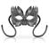 Ohmama Masks Venetian Eyemask - Silver