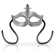 Ohmama Masks Fleur De Lis Eyemask - Silver