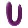 Satisfyer Double Fun Partner Vibrator - Purple