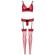 Leg Avenue Three Pieces Set One Size - Red