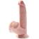 King Cock Plus 3D Cock Swinging Balls 24.5 CM - Light Skin