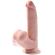 King Cock Plus 3D Cock Swinging Balls 24.5 CM - Light Skin