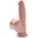 King Cock Plus 3D Cock Swinging Balls 15.2 CM - Light Skin