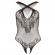 Lace Body Suit With Open Crotch