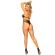 Leg Avenue Cut Out Strappy Bodysuit One Size - Black