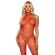 Leg Avenue Racer Neck Bodystocking One Size - Red