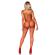 Leg Avenue Racer Neck Bodystocking One Size - Red