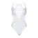 Leg Avenue Racerback Thong Bodysuit One Size - White