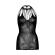 Leg Avenue Lace Mini Dress With Cut-Outs One Size  - Black