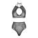 Leg Avenue Two Pieces Set Halter Crop Top & Thong Panty Panty One Size