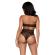 Leg Avenue Two Pieces Set Halter Crop Top & Thong Panty Panty One Size