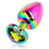 Ohmama Anal Plug Iridescent Heart - Large