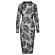 Noir Tight Fitting Floral Transparent Dress